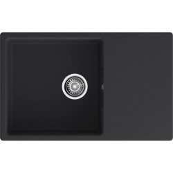URBAN 678L black 1-чаша+крыло 780*490мм, монтаж: врезной, материал: кварц, цвет: черный