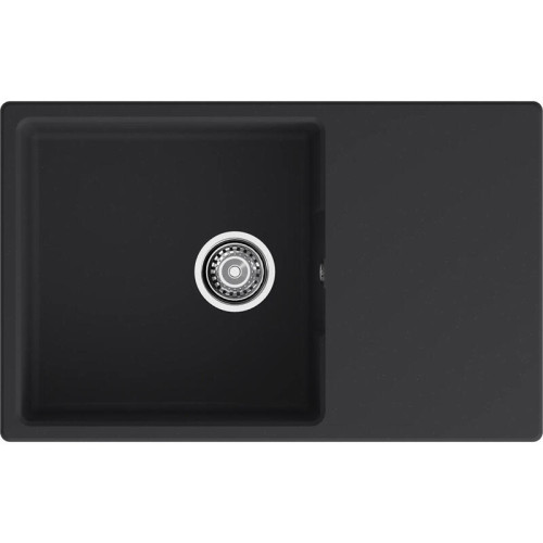 URBAN 678L black 1-чаша+крыло 780*490мм, монтаж: врезной, материал: кварц, цвет: черный