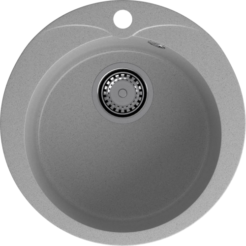 R-480 gray 1 чаша 380*194, монтаж: врезной, материал: мрамор, цвет серый