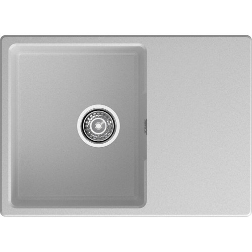URBAN 668L gray 1-чаша+крыло 680*490мм, монтаж: врезной, материал: кварц, цвет: серый