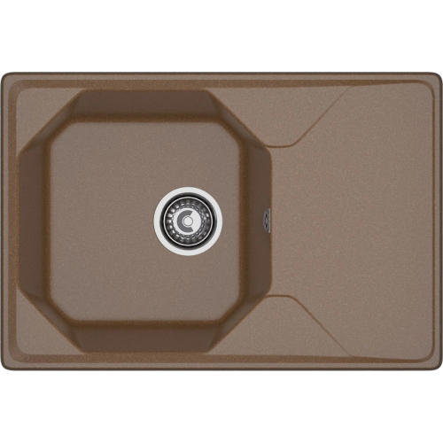 U-740L terracotta 1-чаша+крыло 740*500 мм, монтаж: врезной, материал: мрамор, цвет: терракот