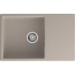 URBAN 678L sandy 1-чаша+крыло 780*490мм, монтаж: врезной, материал: кварц, цвет: песочный