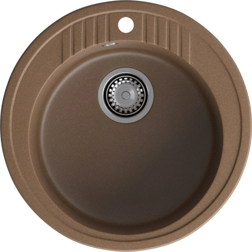 R-520 terracotta 1 чаша 380*190, монтаж: врезной, материал: мрамор, цвет терракот