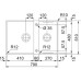 Мойка Franke BWX 220-41-27/ Best, Серия BOX CENTER, Мойка BWX 220-41-27, оборотная, аксессуары в комплекте, монтаж вровень или на столешницу