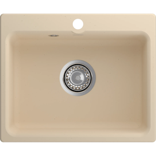 520 beige 1 чаша 460*330*160 мм, монтаж: врезной, материал: мрамор, цвет бежевый