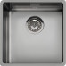 Мойка Smeg/ Мойка Smeg, штампованная, из нержавеющей стали, серия Mira, под столешницу, 40 см, толщина чаши 1 мм, цвет темная нержавеющая сталь