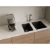 RIVELATO Мойка BERKANA 25 1-чаш 305*455, монтаж: универсальный, материал: кварц, цвет: антрацит
