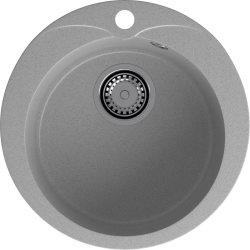 R-480 gray 1 чаша 380*194, монтаж: врезной, материал: мрамор, цвет серый
