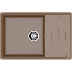 LV-760L terracotta 1-чаша+крыло 760*500 мм, монтаж: врезной, материал: мрамор, цвет: терракот