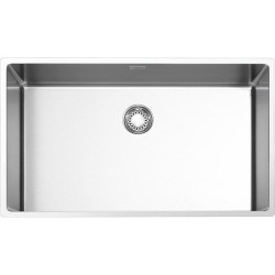 Мойка Smeg/ Мойка Smeg, сварная, из нержавеющей стали, серия Mira, 70 см, вровень со столешницей, толщина чаши 1 мм