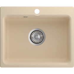 520 beige 1 чаша 460*330*160 мм, монтаж: врезной, материал: мрамор, цвет бежевый