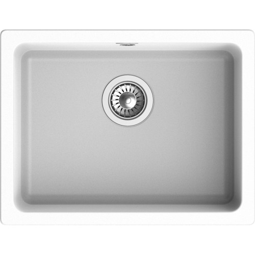RIVELATO Мойка BERKANA 50 1-чаш 560*430, монтаж: универсальный, материал: кварц, цвет: иней