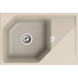 RIVELATO Мойка LOCUS 75  1-чаш 750*500, монтаж: врезной, материал: кварц, цвет: темно-бежевый