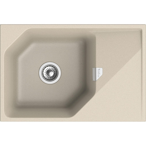 RIVELATO Мойка LOCUS 75  1-чаш 750*500, монтаж: врезной, материал: кварц, цвет: темно-бежевый