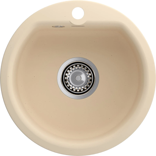 435 beige 1 чаша 368*332*160 мм, монтаж: врезной, материал: мрамор, цвет бежевый