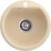 435 beige 1 чаша 368*332*160 мм, монтаж: врезной, материал: мрамор, цвет бежевый