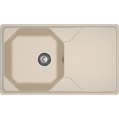 U-840L cashmere 1-чаша+крыло 840*500 мм, монтаж: врезной, материал: мрамор, цвет: кашемир
