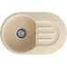685 L beige 1-чаша+крыло 681*433 мм, монтаж: врезной, материал: мрамор, цвет: бежевый