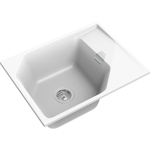 RIVELATO Мойка LOCUS 65  1-чаш 650*500, монтаж: врезной, материал: кварц, цвет: иней