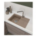 680 L sandy 1-чаша+крыло 681*433 мм, монтаж: врезной, материал: мрамор, цвет: песочный