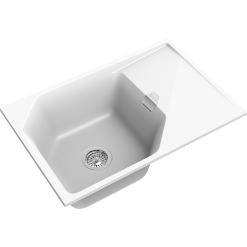 RIVELATO Мойка LOCUS 75  1-чаш 750*500, монтаж: врезной, материал: кварц, цвет: иней