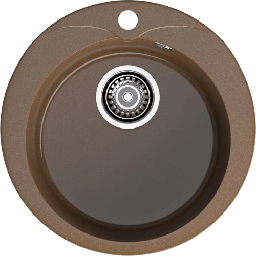R-480 terracotta 1 чаша 380*194, монтаж: врезной, материал: мрамор, цвет терракот