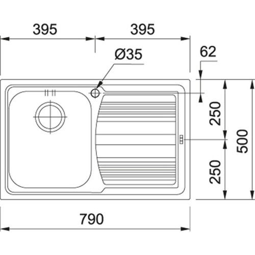 Мойка Franke 101.0086.232/ Best, Серия LOGICA, Мойка LLL 611 3,5