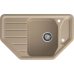 C-800E sandy 1-чаша+крыло 790*490 мм, монтаж: врезной, материал: мрамор, цвет: песочный