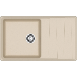 LV-860L cashmere 1-чаша+крыло 860*500 мм, монтаж: врезной, материал: мрамор, цвет: кашемир