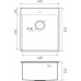 Rivelato Rinox 4450 PVD black Мойка нерж.сталь 1 чаша  440*500*200 мм, монтаж: врезной, материал: нержавеющая сталь, цвет: черный