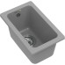 RIVELATO Мойка BERKANA 25 1-чаш 305*455, монтаж: универсальный, материал: кварц, цвет: серый металлик