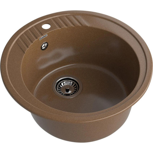 R-520 terracotta 1 чаша 380*190, монтаж: врезной, материал: мрамор, цвет терракот
