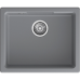 URBAN 4555 dark gray 1 чаша 470*370*170, монтаж: универсальный, материал: кварц, цвет: темно-серый
