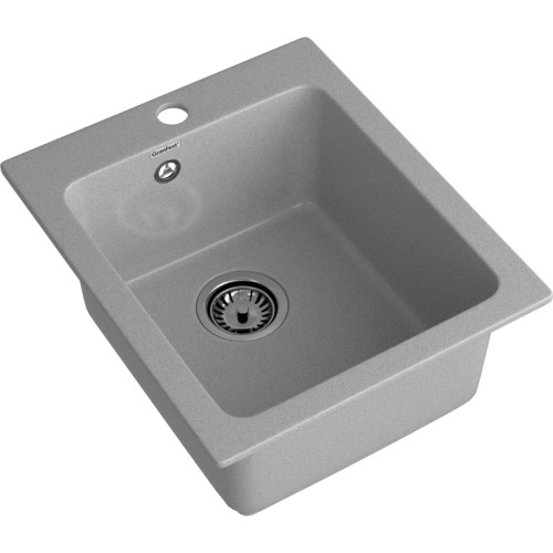 P-505 gray 1 чаша 350*395*200, монтаж: врезной, материал: мрамор, цвет серый