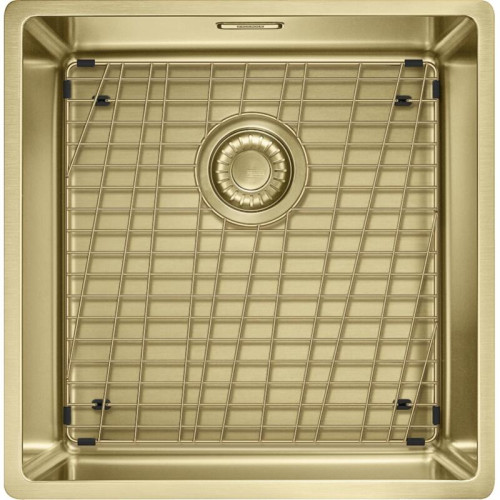 Мойка Franke/ BEST, Мойка Franke BXM 210/110-40 F-INOX, серия Mythos, мойка 440x450 мм, чаша 400x410x200 мм  возможен монтаж вровень и под столешницу, скрытый перелив, вентиль автомат с кнопкой, сифон, металлическая решетка-подставка, материал нержавеющая