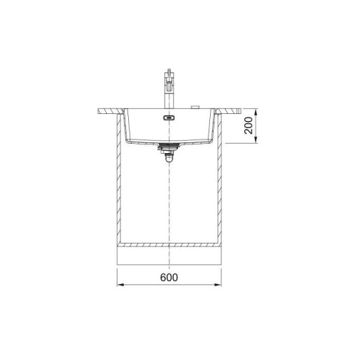 Мойка Franke 135.0665.785/ Best, Серия MARIS, Монтаж под столешницу, Fragranite, Мойка MRG 210-110-52 матовый черный (125.0696.179)