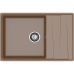 LV-760L terracotta 1-чаша+крыло 760*500 мм, монтаж: врезной, материал: мрамор, цвет: терракот