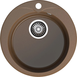 R-480 terracotta 1 чаша 380*194, монтаж: врезной, материал: мрамор, цвет терракот