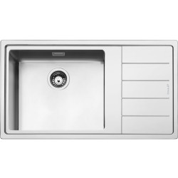 Кухонная мойка SMEG/ Мойка. Установка с бортиком 1 мм, необорачивамая, крыло справа , нержавеющая сталь матовая