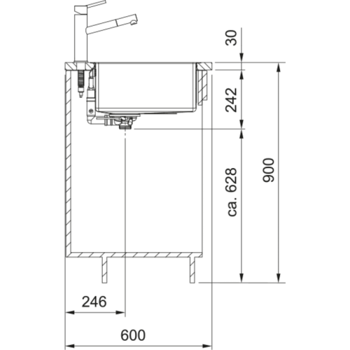 Мойка Franke/ BEST, Мойка Franke BXM 210/110-68 F-INOX, серия Mythos, мойка 725x450 мм, чаша 685x410x200 мм  возможен монтаж сверху, вровень и под столешницу, скрытый перелив , вентиль автомат с кнопкой, сифон, металлическая решетка-подставка, материал не