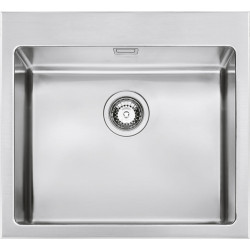 Кухонная мойка SMEG/ Мойка. Установка с бортиком 4 мм, нержавеющая сталь матовая