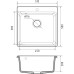 LV-510 gray 1 чаша 450*385*200, монтаж: врезной, материал: мрамор, цвет серый