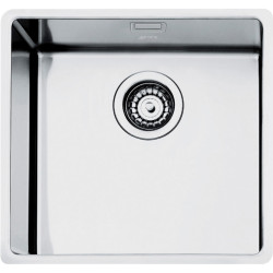 Мойка Smeg/ Мойка Smeg, штампованная, из нержавеющей стали, серия Mira, тип встраивания вровень со столешницей, плоский, под столешницу, толщина чаши 1 мм