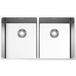 Мойка Smeg/ Мойка Smeg, сварная, из нержавеющей стали, серия Mira, 74 см, вровень со столешницей, толщина рамки 1 мм, толщина чаши 1 мм, 2 чаши