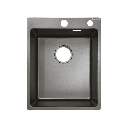 METAL 4050 titan 1 чаша 360*420*205, общий размер: 400*500*200, монтаж: универсальный, материал: нержавеющая сталь AISI 304, цвет: титан