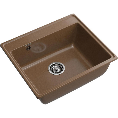V-580 terracotta 1 чаша 520*380*200, монтаж: врезной, материал: мрамор, цвет терракот