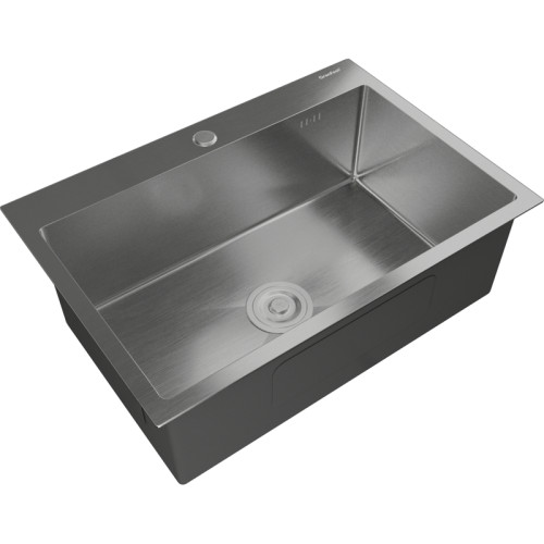 6045 inox 1 чаша 550*350*205, монтаж: врезной, материал: нержавеющая сталь, цвет: нержавеющая сталь