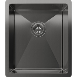 Rivelato Rinox 3844 UN PVD black Мойка нерж.сталь 1 чаша 380*440*200 мм, монтаж: универсальный, материал: нержавеющая сталь, цвет: черный