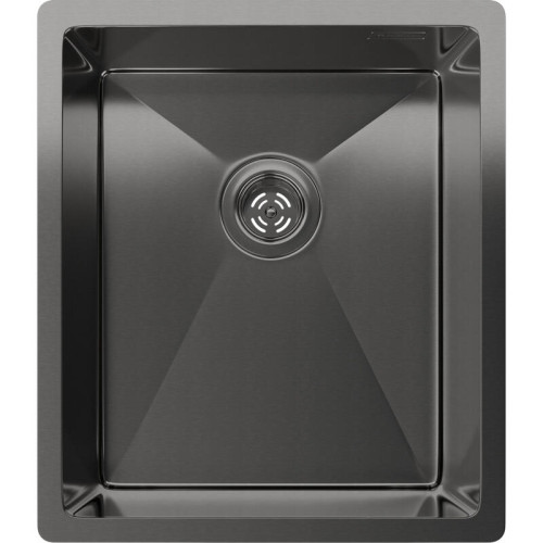 Rivelato Rinox 3844 UN PVD black Мойка нерж.сталь 1 чаша 380*440*200 мм, монтаж: универсальный, материал: нержавеющая сталь, цвет: черный