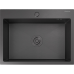 6045 PVD graphite 1 чаша 550*350*205, монтаж: врезной, материал: нержавеющая сталь, цвет: графит